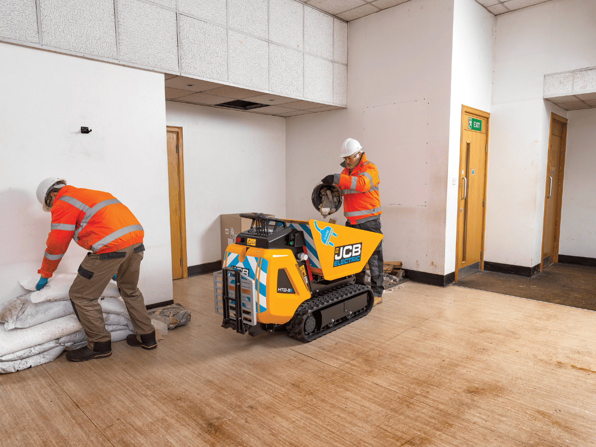 JCB Dumpster Being Used