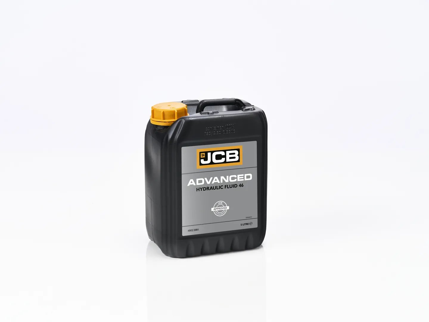 Bottle of JCB Advanced Hydraulic Fluid