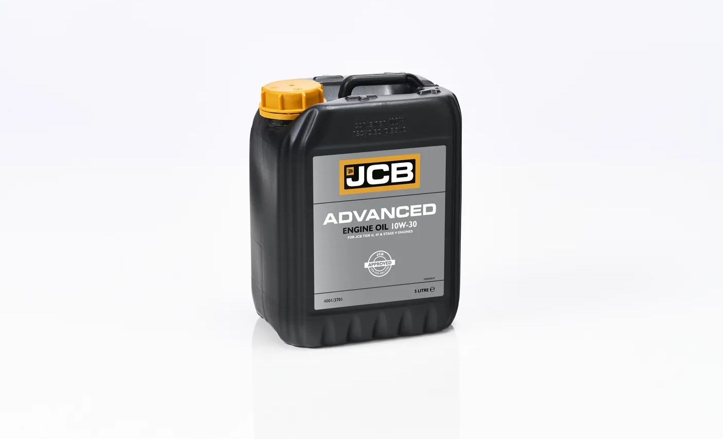 JCB Advanced Engine Oil 10W‑30, 5‑litre container.
